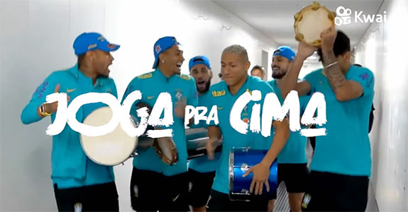 Kwai faz campanha para mostrar a torcida pela seleção brasileira