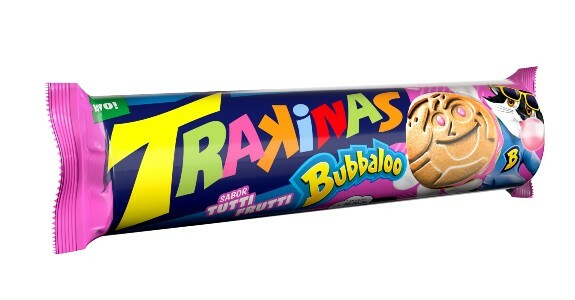 Embalagem Trakinas Bubballoo tutti-frutti