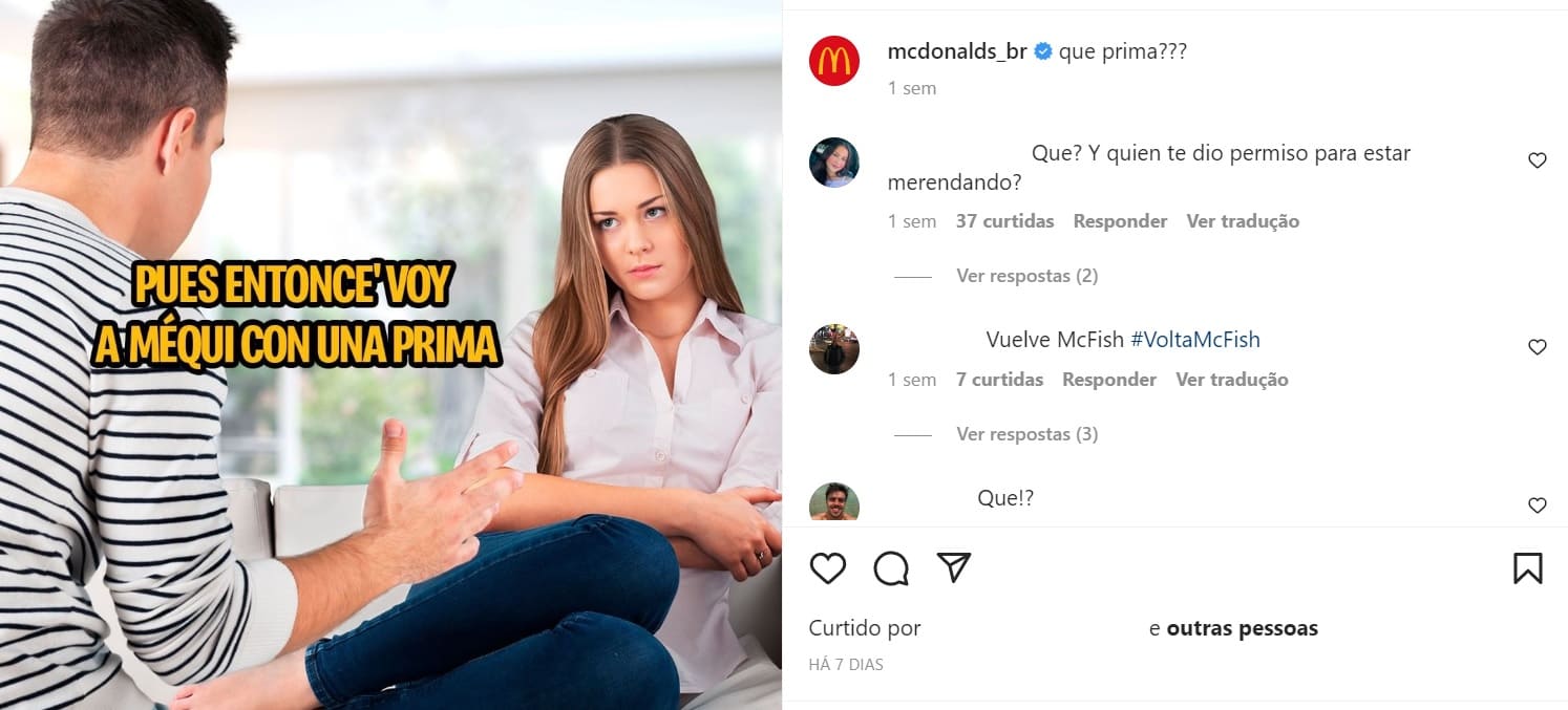 Meme na publicidade do McDonald's