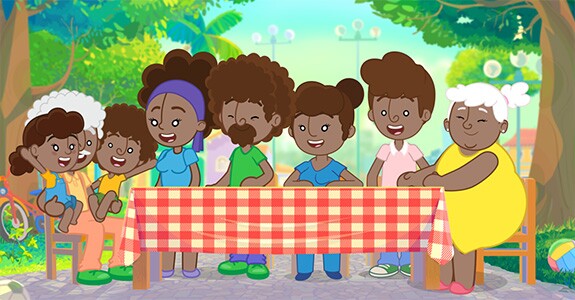 Personagens de Cherinho de Família, criados pelo Mundo Bita em parceria com o Grupo Boticário