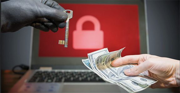 Ataque do tipo ransomware pede pagamento para a liberação ao acesso aos dados da empresa