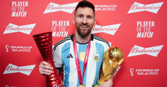 Lionel Messi, Player of the Match da Budweiser