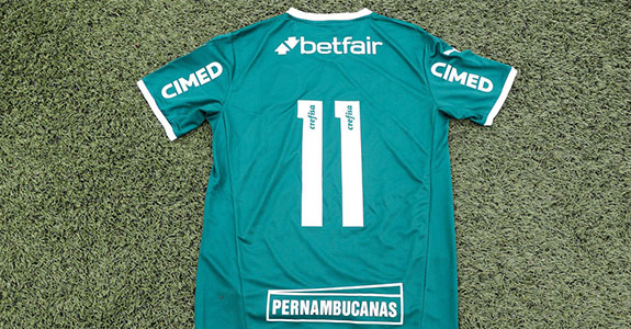 Pernambucanas estampará as costas da camisa do Palmeiras (Crédito: Fabio Menotti)