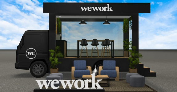 WeWork campanha de escritório móvel
