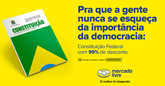Mercado Livre oferece cupons com 99% de desconto na Constituição Federal (Crédito: Divulgação)