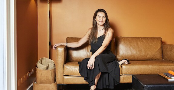 Claudia Colaferro, fundadora e CEO da AngelUs (Crédito: Arthur Nobre)
