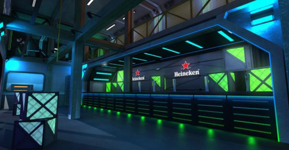 Primeiro piso do espaço Heineken IceBox Bar