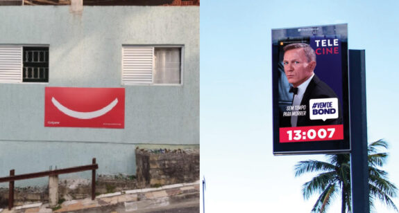 Campanhas para Congate e Telecine com a Novo Outdoor Social e Clear Channel, respectivamente