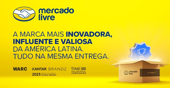 Mercado Livre lidera principais rankings internacionais de criatividade, valor de marca e influência