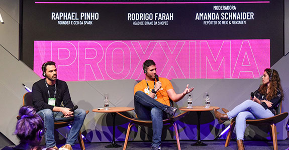Raphael Pinho, da Spark, e Rodrigo Farah, da Shopee, falam sobre as tendências de commerce (Crédito: Eduardo Lopes / Imagem Paulista)