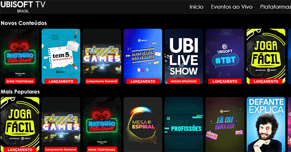 Ubisoft lança oficialmente a Ubisoft TV Brasil, seu canal de