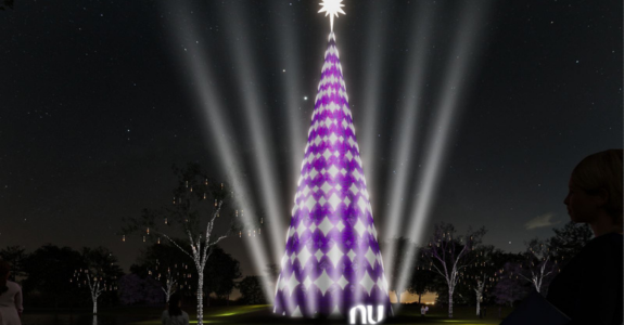 Nubank inaugura árvore de Natal no Ibirapuera em 02 de dezembro (Crédito: Divulgação)