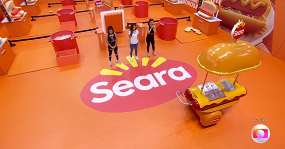 Seara patrocinou Prova do Líder da quinta semana do BBB 24 (Crédito: Reprodução)