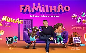 Familhão oferece benefício mensal aos assinantes e campanha com Luciano Huck no Domingão (Crédito: Divulgação)