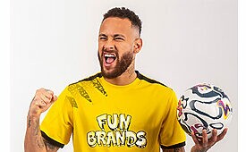 Neymar será rosto de nova linha da Fun Brands (Crédito: Divulgação)