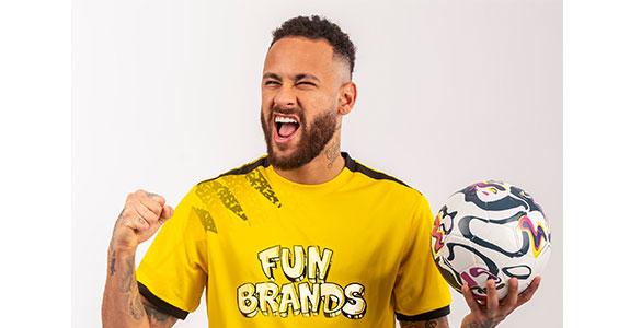 Neymar será rosto de nova linha da Fun Brands (Crédito: Divulgação)