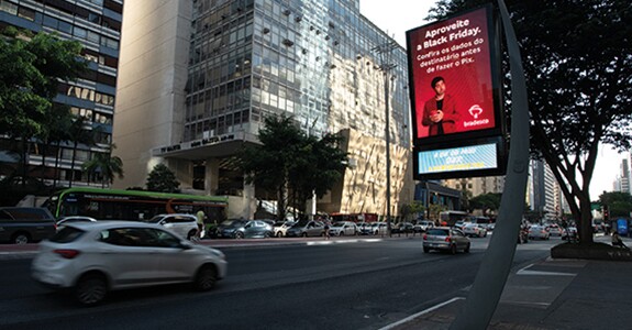 Ação do Bradesco, em São Paulo