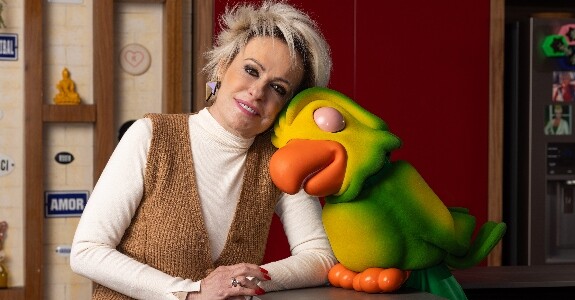 Ana Maria Braga e Louro Mané (Crédito: TV Globo/ Daniela Toviansky)