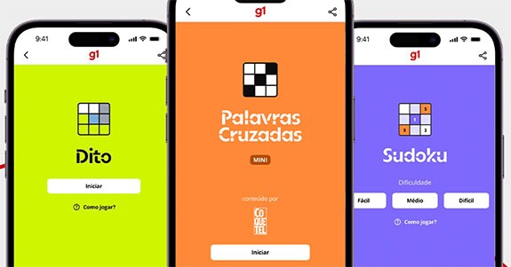Como o G1 usa passatempos para tentar engajar e atrair a audiência