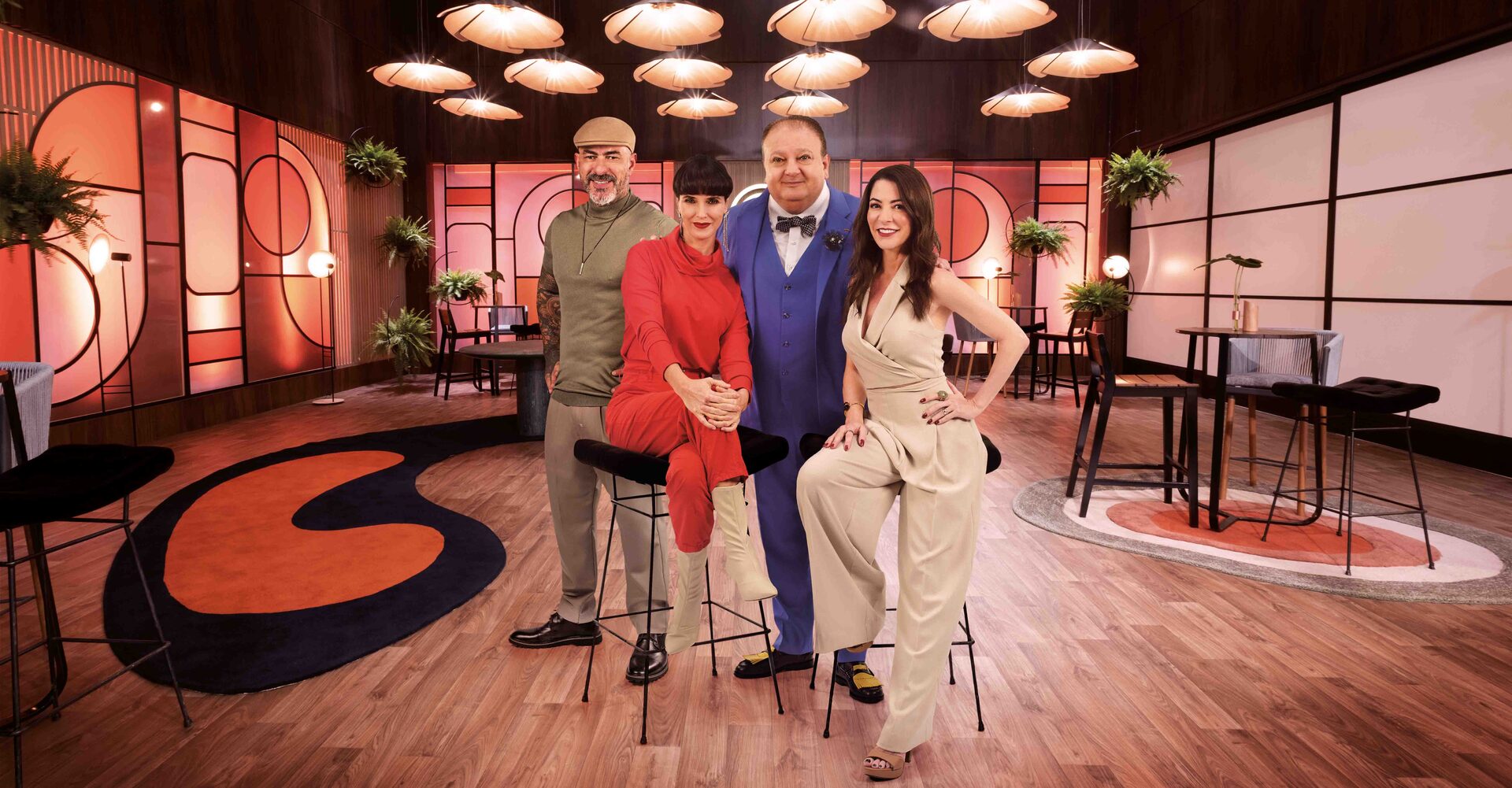 Henrique Fogaça, Helena Rizzo, Erick Jacquin e Ana Paula Padrão no MasterChef