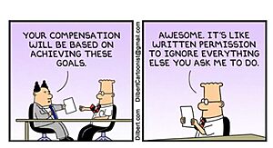 (Crédito: Dilbert Cartoon)