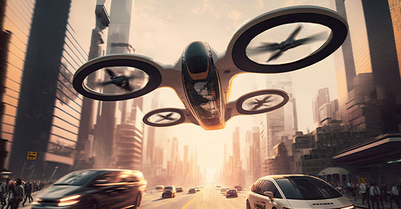 No Brasil, são três empresas que estão sendo avaliadas pela ANAC para começarem a fazer testes: Eve Air Mobility, Lilium e Vertical Airspave (Crédito: Adobe Stoke/Divulgação)