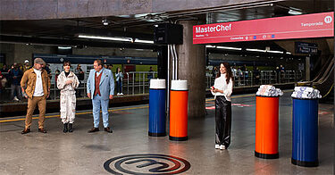 MasterChef no Metrô: Band leva voz de Ana Paula Padrão aos trens