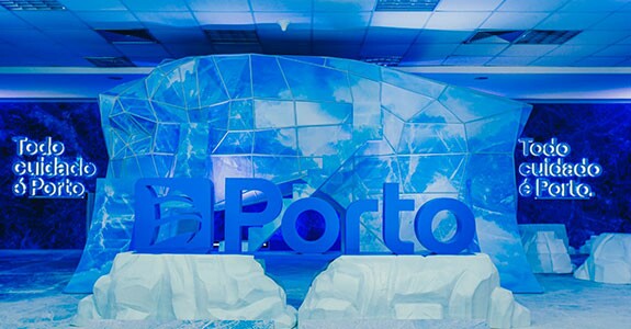 Porto também terá espaço instagramável durante apresentações do Cirque du Soleil no Brasil (Crédito: Divulgação)