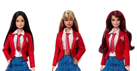 Mattel desenvolveu linha inspirada em personagens da novela Rebelde, de 2004 (Crédito: Divulgação)