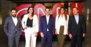 Henrique Simões, Mariana Garbin, Felipe Maia, Cris Vignoli, Fábio Ferri reforçam a equipe comercial da CNN Brasil (Crédito: Gabriel Cyrillo/CNN Brasil)
