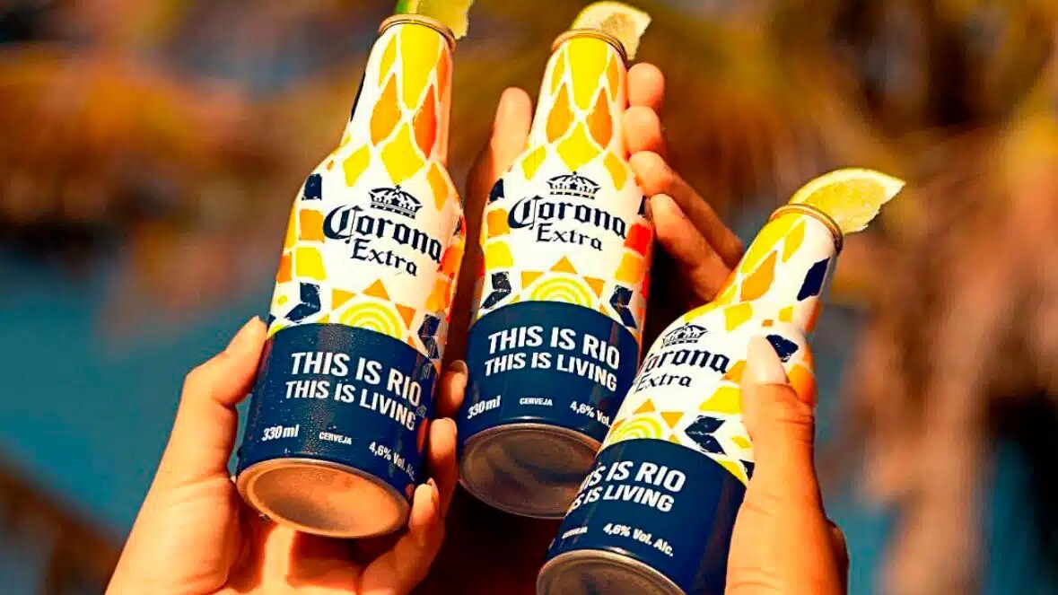 Corona lançou embalagem exclusiva para as praias do Rio de Janeiro