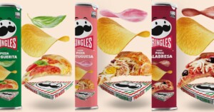 Pringles se inspira em sabores de pizza para novo produto de seu portfólio (Crédito: Divulgação)