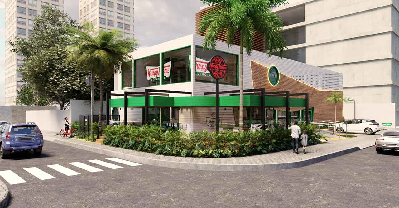 3D da primeira loja da Krispy Kreme no Brasil