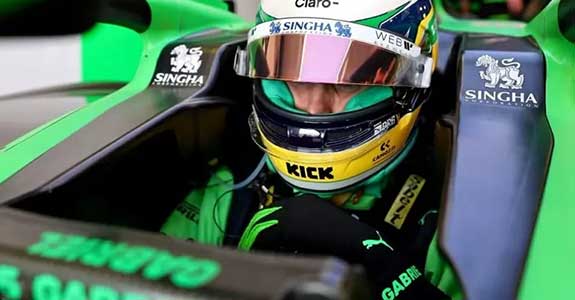 Claro se reaproxima da Sauber na estreia de Gabriel Bortoleto na Fórmula 1 (Crédito: Divulgação)