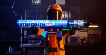 Mentos cria lançador exclusivo no Fortnite, a Mentos Fizzooka