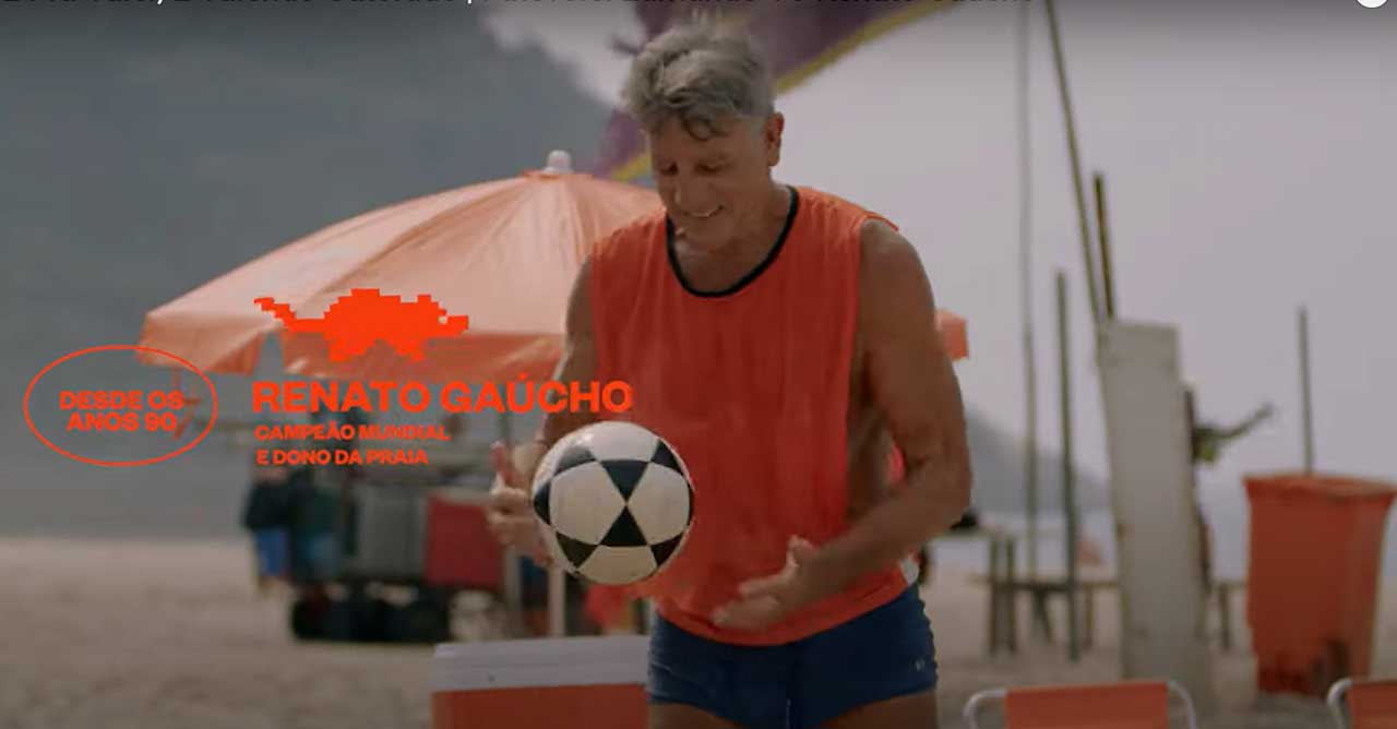 Renato Gaúcho estrela campanha de Gatorade (Crédito: Reprodução)