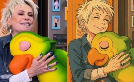 A apresentadora Ana Maria Braga seguindo o estilo do Studio Ghibli feito pelo ChatGPT