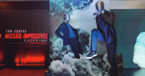 Vitrine da Urban Performance, da Aramis, em parceria com a Paramount