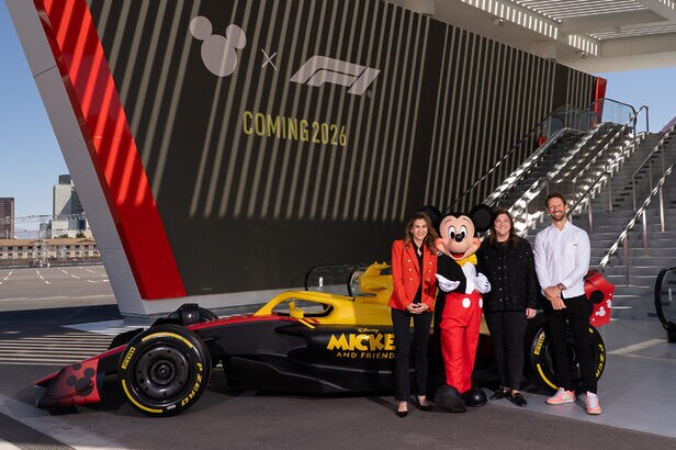 Mickey e Amigos são anunciados como parceiros da Fórmula 1 a partir de 2026