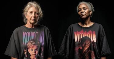 T-Search estampa camisetas com rostos de crianças desaparecidas