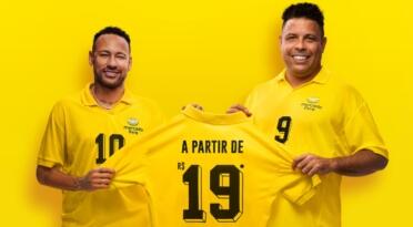 Camisa 19: Mercado Livre revela frete grátis com Ronaldo e Neymar Jr