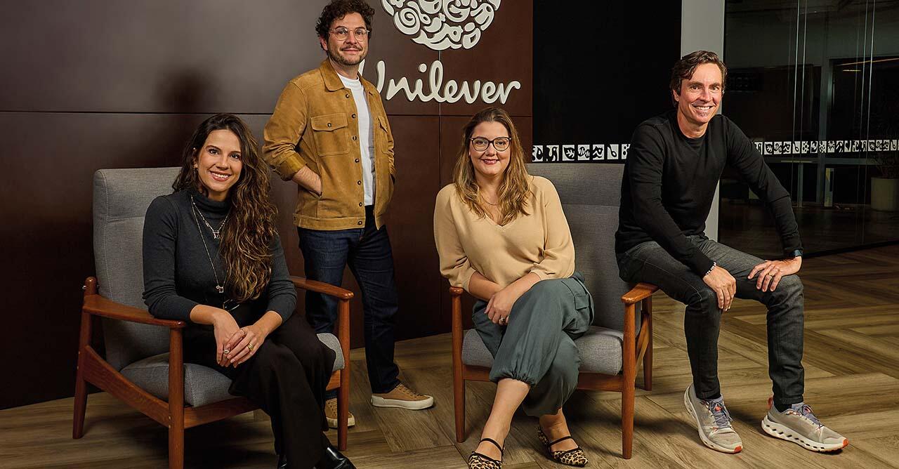 Beatriz Seabra (Dove Hair), Sleyman Khodor (Milà), Mariana Martins (Dove Beauty) e Léo Balbi (Milà)