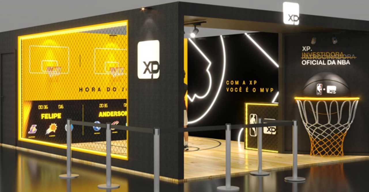 XP é uma das marcas que promoverá ativações na NBA House (Crédito: Divulgação)