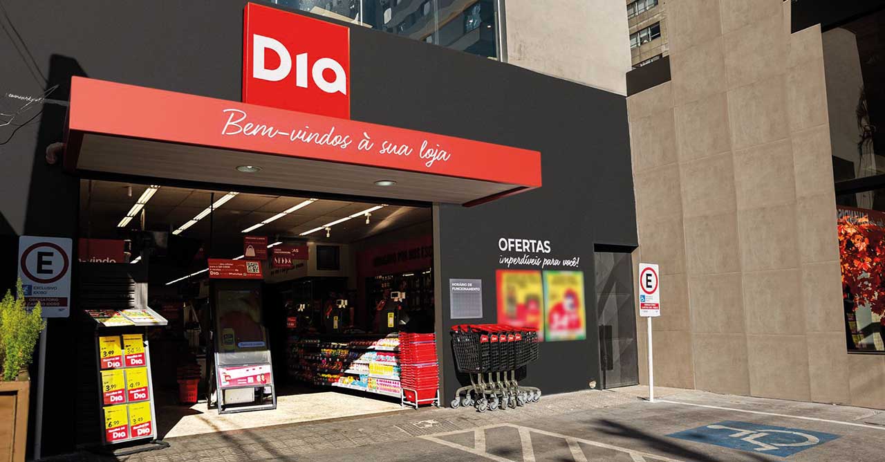 Fachada do DIA Supermercado