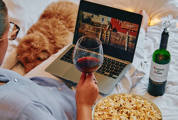 Vinho, seu filme favorito, e uma boa companhia