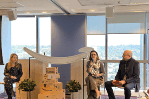 Louise Faleiros, Juliana Strajtman e Cleber Morais, respectivamente, líderes de Prime Video, Amazon.com.br e AWS