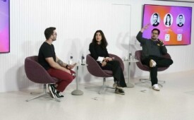 Julio Tortorello, da Terra & Vivo Ads, Lilian Dakessian, da Amazon e Leonardo Takai, da Suno United Creators, apresentam insights (Crédito: Divulgação)