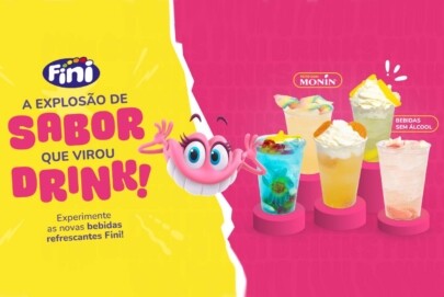 Fini e Monin misturam bebidas e balas em collab