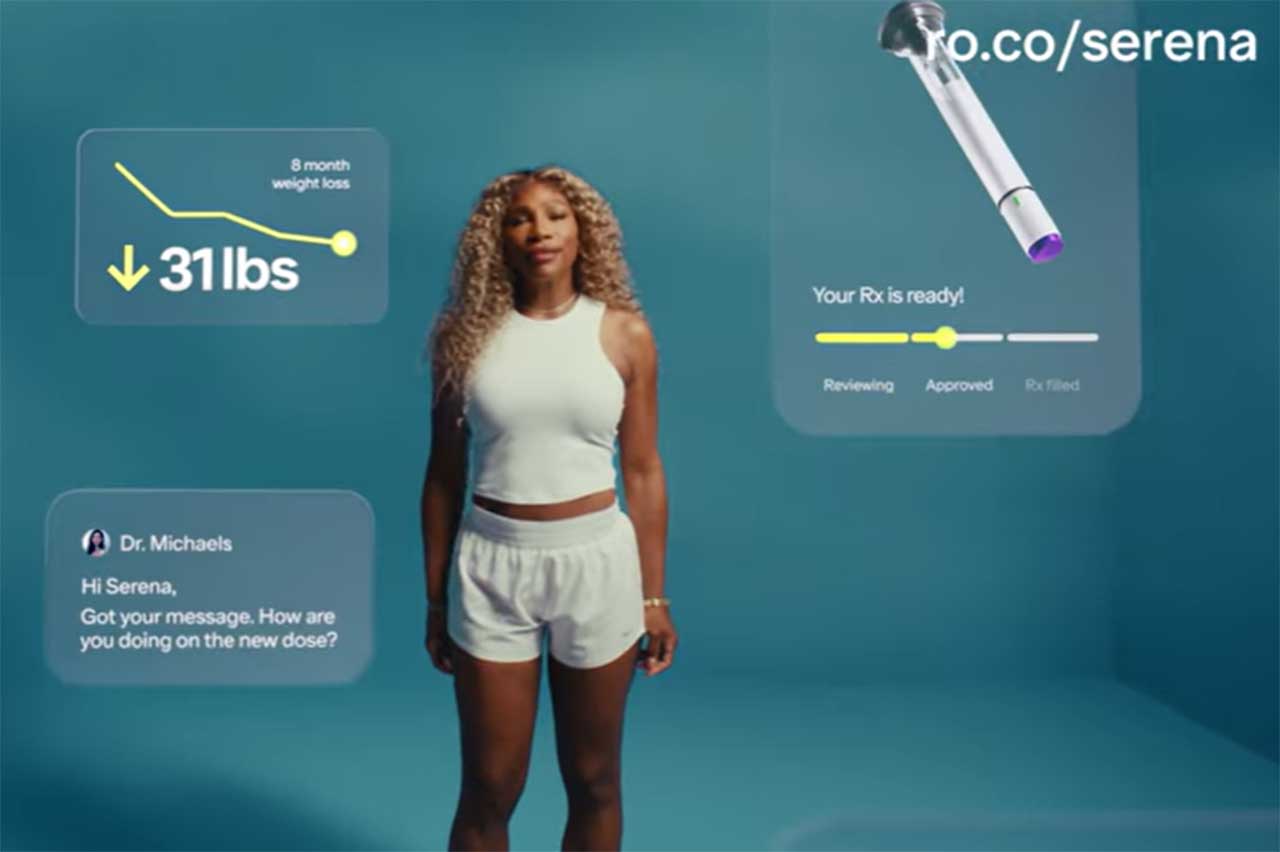 Serena Williams emagrecedora