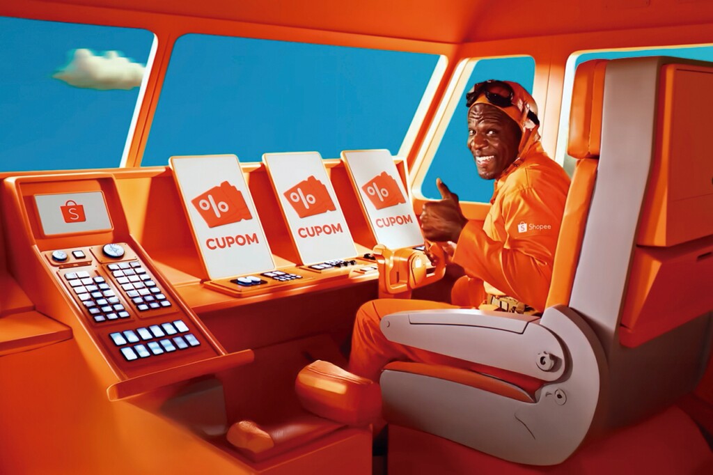 Campanha Shopee com o ator Terry Crews